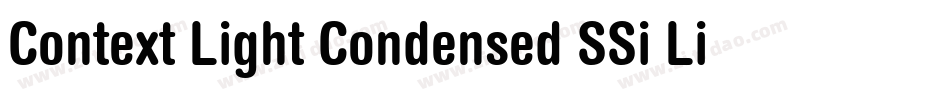 Context Light Condensed SSi Light Condensed字体转换